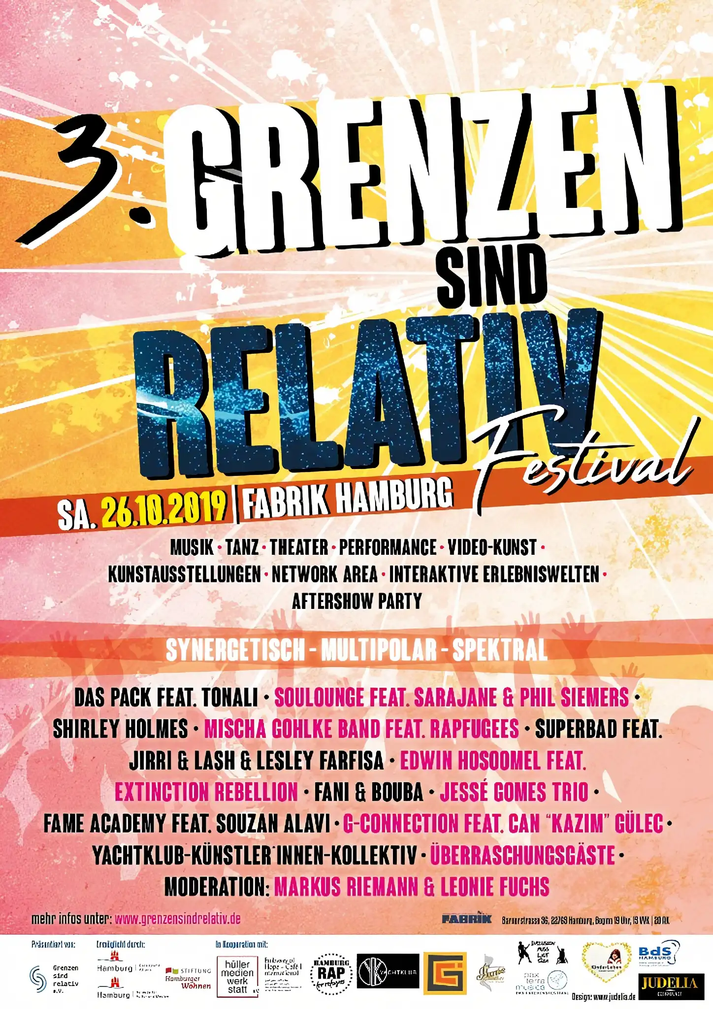 3. Grenzen sind relativ Festival – Plakat